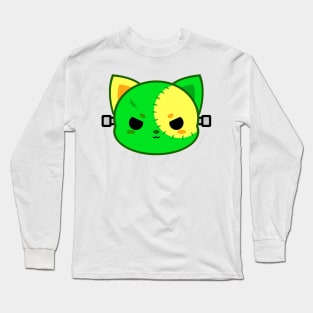 Cute Frankenstein Cat Long Sleeve T-Shirt